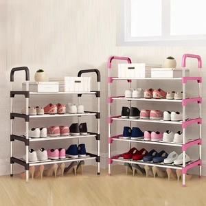 Simple Household 3-Tier Multi-layer Space-saving Home Assembly Doorway Shoe Cabinet Modern Economical Dormitory Shelf