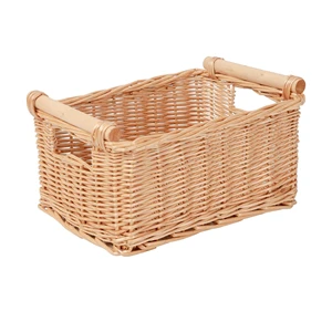 Natural Color Eco-Friendly Wicker Rattan Storage Basket Flexible Design Customizable Bedroom Kitchen Restaurant Use Vietnam
