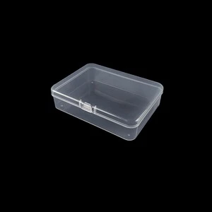 Rectangular Pp Plastic Storage Box 11X8X2.5Cm Transparent With Lid For Small Parts Packaging