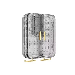 Washable Rectangle Modern Minimalist Style 8+ Layers Jewelry Box Dust-Proof Moisture-Proof Oxidation-Proof Plastic Storage Box
