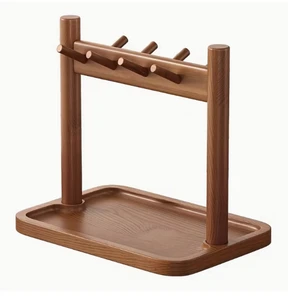Modern Three-Layer Non-Folding Storage Rack with Portable Design Ecological Wood for Living Room Jewelry Decorative Item Display