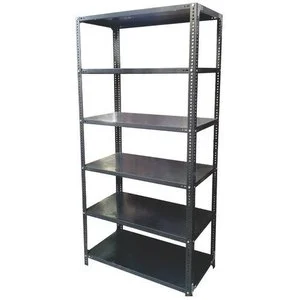 4/5 Level with Screw Corner Metal Storage Rack Wholesale, Warehouse Storage Rack, Slotted Angle Storage Rack