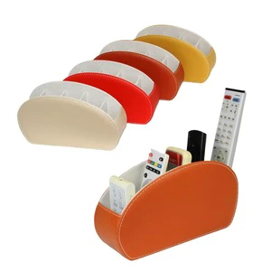 Hot Wholesale Elegant Simple PU Woven Leather Desktop Storage Trays Sense of Sdvanced Desktop Organizer Kitchen Storage