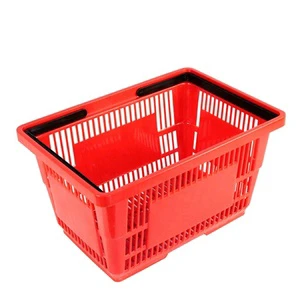 20ltr Small Plastic Handheld Shopping Baskets For Grocery Supermarket