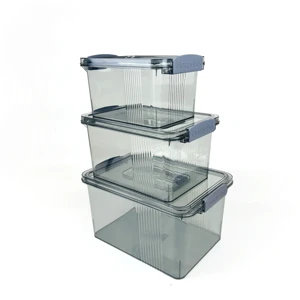Transparent Rectangle PET Plastic Storage Box Lid Handle BPA-Free 18L Capacity Moisture-Proof Dustproof Organizer Clothes Toys
