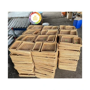 Hot Wholesale Rattan Storage Baskets Woven Wicker Design for Gifts