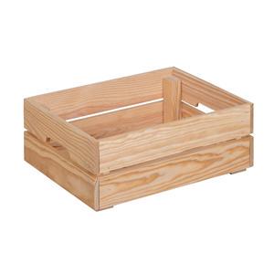 Well Home Natural Tone Solid Wood Decorative Storage Box 30x15x40cm