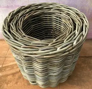 Cheapest Rattan Laundry Basket Natural Storage Handmade Wicker Rattan Basket