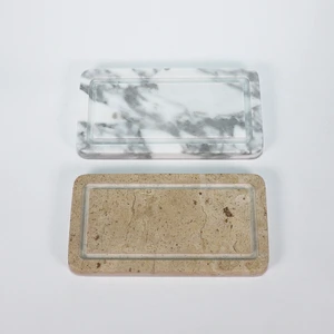 Factory Direct Delivery of Modern Marble Storage Trays for Snacks & Fruits Multi-Functional Decorative Pieces for Living Rooms