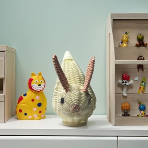 Yiqiang Storage Basket Child Animal Rabbit Fruit Basket Desktop Snack Small Animal Storage Basket Tea Table Desktop Decoration