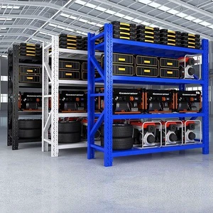 Shibang 300KG Adjustable Boltless Pallet Racking Long Span Storage Shelving Units Garage Metal Stacking Racks & Shelves
