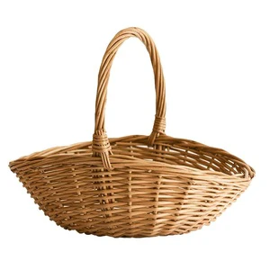 Customized Design Rattan Basket Premium Quality Handmade Designer Basket Classic Stylish Wholesale Luxury Rattan Basket