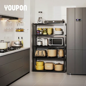 Heavy Duty Boltless Metal Steel Organizer Rack for Home Garage Balcony Kitchen Living Room 5-Layer Saving Modern Eco-Friendly