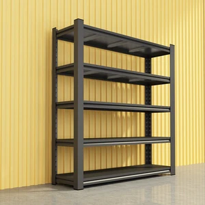 Rust-Resistant Steel Storage Rack with Adjustable Multi-Tier Shelves for Garage