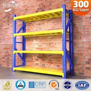 Load-Bearing 300kg/Layer Racks Adjustable Boltless Steel Stack Warehouse Industrial Racking Storage Modular Shelving System
