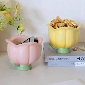 Modern and Simple Creative Flower-shaped Desktop Storage Box Entrance Hall