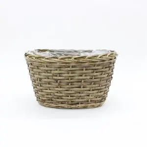 Rattan Craft Wholesale Wicker Baskets Eco Friendly Handmade Rattan Wicker Basket Willow Vegetable Wicker Storage Baskets