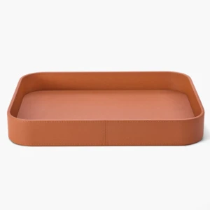 Handmade premium leather trays, home decorative trays, storage trays for cloakrooms in show flats
