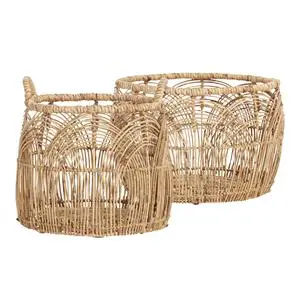 Handmade Unique Rattan Woven Storage Basket New Fashion Style Eco-Friendly Multifunction for Hotel Decor Golvimex RB33