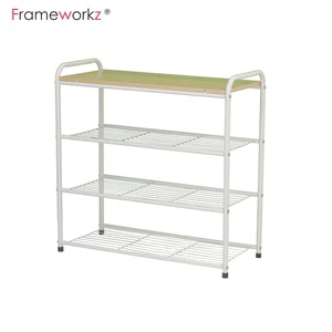 4 Tier Entryway Living Room Metal Shoe Rack Stands