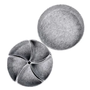 Eco Friendly Felt Office Desk Drawer Organizer Tray Dividers Set