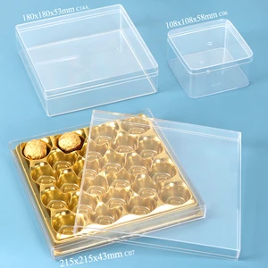 SUNSHING OEM ODM Plastic Sweet Candy Chocolate Bar Dessert Box Snack Biscuit Cake Christmas Cookie Box Case Cake Box for Ferrero