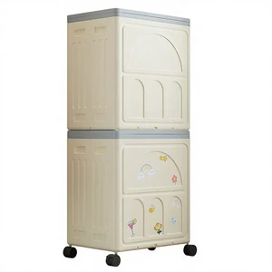 Collapsible Storage Containers on Wheels Foldable Storage Bin With Cover for Kitchen Drawer Organizer