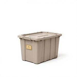 Heavy Duty Stackable Plastic Storage Bins with Lids and Latches Multi Size Organizer Boxes for Closet Garage Home
