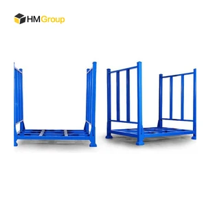 Warehouse Foldable Storage Steel Stacking Pallets for Fabric Rolls