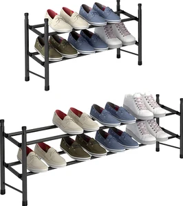 Household Multi Functional Metal Expandable Storage Shoe Storage Rack Stand Shoe Display Rack Shoe Racks