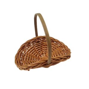 Small Eco-Friendly Classic Multifunctional Wicker Rattan Egg & Potato Basket for Food Storage & Flower Display Empty Gift Basket