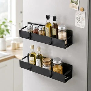 Home Storage Organization Storage Racks Shelving Units Storage Holders Racks Moveable Fridge Shelves Magnetic Rack Organizer