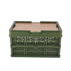 Promotional Lidded Portable Camping Plastic Storage Container Box