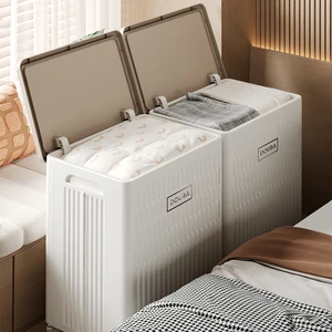 WANUO Multipurpose Plastic Storage Box Doll Storage Box Household Foldable Storage Box With Wheels for Flexible Movement