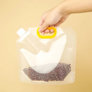 Collapsible Food Grade Clear Plastic Storage Jug Water Container Bag For Camping Hiking Backpack Emergency 1.3Gallon