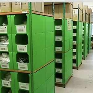 Grey Black Blue Color 3.5mm Stackable Collapsible PP Plastic Corrugated Warehouse Storage Bins Storage Box for Warehouse