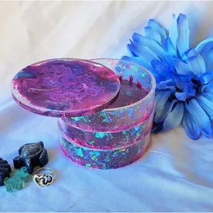 Designer Finish Decorative Trinket Box Stylish Storage Container