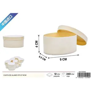 Poplar Decorative Storage Boxes 9x6.5x4cm Home Decor and Wooden Boxes