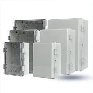 Ip67 Abs Pc Hinged Plastic Enclosure Waterproof Power Electrical Junction Box Waterproof Outdoor Plastic Box Distribution Box