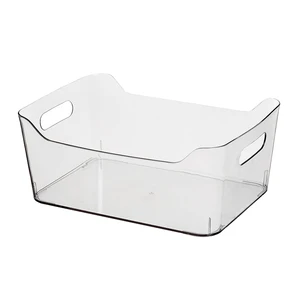 Durable PET Transparent Plastic Organizer Storage Box for Kitchen on Sale