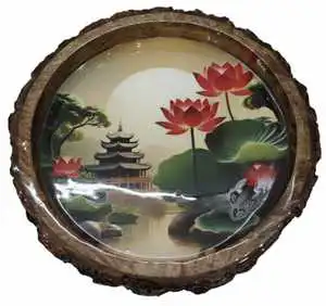 Handicraft Trays Handmade Style Decorative Display For Living Space Tabletop Storage And Serving Needs From India