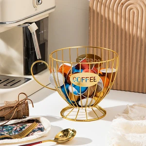 Light Luxury Nordic Style Coffee Capsule Storage Rack Modern Snack Candy Organizer Novelty Home Decor for Coffee Shop Table