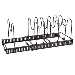 Bronze Colored Iron Storage Rack Special Storage Rack for Dishes and Pans Under Kitchen Sink Cabinet Multi Functional Storage