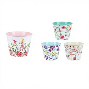17D*14H*12B Decorative Metal Bucket for Garden and Home Decoration Stylish Storage Box