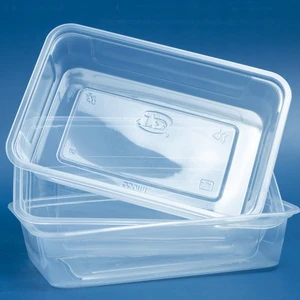 OEM Disposable Rectangle Shape Plastic Box With Lid for Food Customized PP Plastic 550ml, 650ml, 750ml, 1000ml