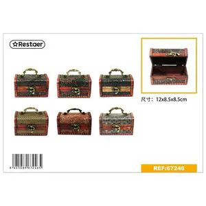 12x8.5x8.5 cm Decorative Densit Wood Storage Box for Gift Items (Model 8445089672465)