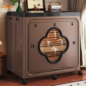 WANUO Stylish 180L Household Plastic Storage Bin Multi-Purpose Storage Box Collapsible Kids' Toy Storage Bin