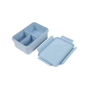 2026 Affordable Food Grade 1000ml PP+Silicone Rectangular Food Storage Containers Fresh Food Tins