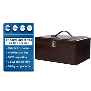 Wooden Storage Box with Hinged Lid Vintage Decorative Boxes for Keepsake Gift Treasure Memory Box