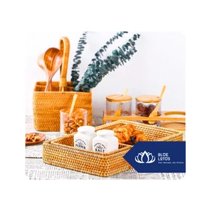 BEST SELLING Rattan Basket for Storage, Laundry, Home Organization, Kitchen Use, Display, Shopping and Daily Needs | Vietnam